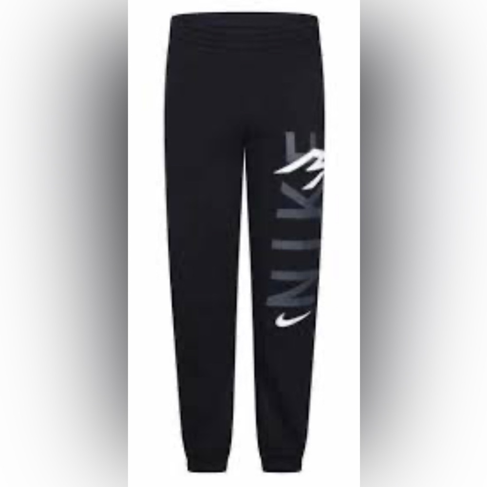 Nike Kids Black Sweatpants with Logo